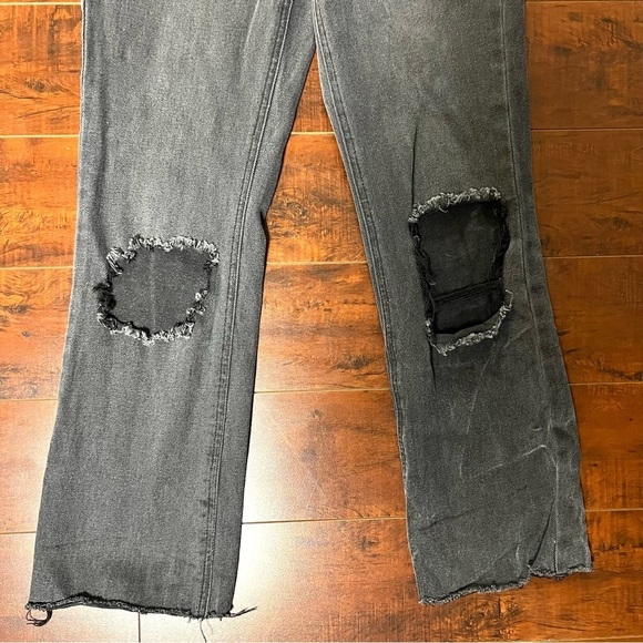 ANTHROPOLOGIE Avec Les Filles Denim High Rise Jeans Distressed Cropped Size 27 - Picture 4 of 11